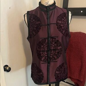 Ralph Lauren Y2K Purple Black Design Sleeveless Top